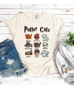 Potter Cats Wizard Castle Shirt Wizard Book Lover Shirt Harry Potter Cat