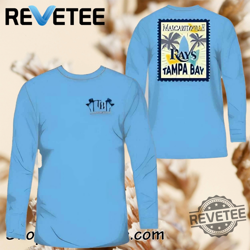 Rays Tropical Stamp Graphic Long Sleeve Shirt 2025 Giveaway T Shirt Shirts Rays Tropical Stamp Graphic Long Sleeve Shirt 2025 Giveaway T Shirt Shirts