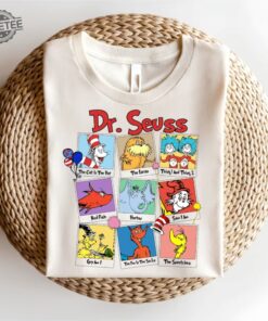 Read Across America Cartoon Characters Sweatshirt Read Across America Shirt Cat In The Hat Tee Horton Tee Dr.Suess Book Tee Unique
