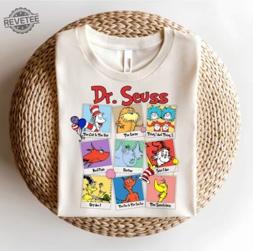Read Across America Cartoon Characters Sweatshirt Read Across America Shirt Cat In The Hat Tee Horton Tee Dr.Suess Book Tee Unique