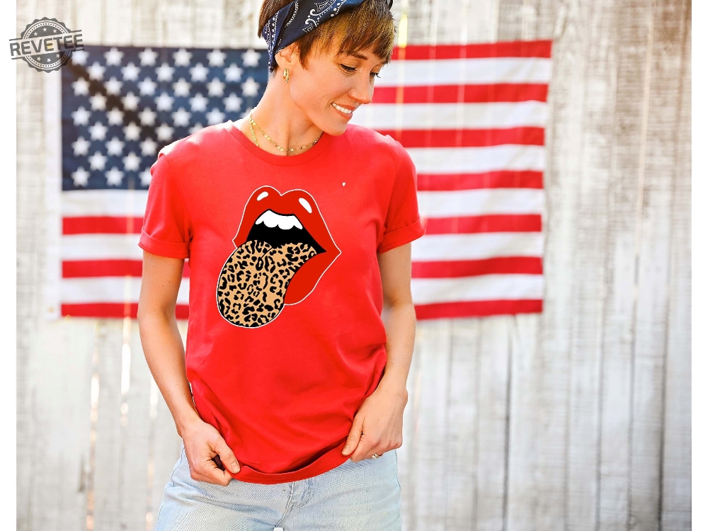 Red Lips Leopard Print Tongue T Shirt Fashion Lover Shirt Vintage Red Lips Shirt Stones Inspired Retro Shirt Cheetah Animal Print Shirt Red Lips Leopard Print Tongue T Shirt Fashion Lover Shirt Vintage Red Lips Shirt Stones Inspired Retro Shirt Cheetah Animal Print Shirt