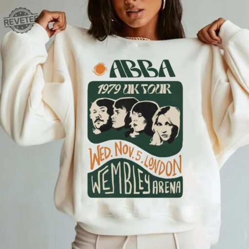 Retro Abba 1979 Uk Tour Shirt Gift For Fan Shirt Vintage Shirt Unisex Tee Unique