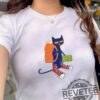 Retro Cool Cat School T Shirt Hoodie Sweatshirt Quirky Vintage Graphic Top Y2k Outfit Funny 90S Tshirt