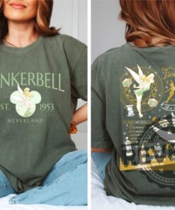 Retro Disney Tinker Bell Shirt Hoodie Sweatshirt 1953 Neverland Disney Vacation Tee Gift For Men Women