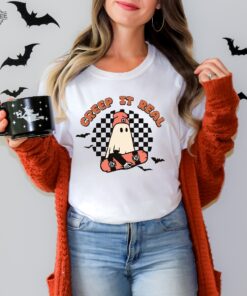 Retro Halloween Creep It Real Shirt Vintage Ghost Creep It Real Shirt Retro Creep It Real Shirt Hoodie Sweatshirt Unique