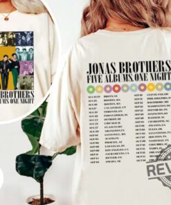 Retro Jonas Brothers The Eras Tour Shirt Jonas Brothers Tour Vintage Jonas Brothers Shirt Jonas Brothers Houston 2023 Jonas Brothers 5 Albums One Night Setlist New
