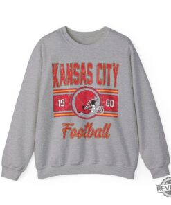 Retro Kansas City Football Gift Kansas City Vintage Football Sweater Kansas City Football Crewneck For Women