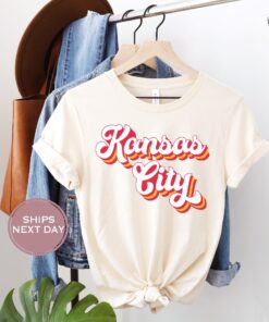 Retro Kansas City Football Shirt Vintage Kansas City Football Shirt Kansas City Football Women Shirt Kansas City Football Toddler Shirt Unique