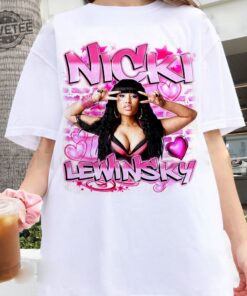 Retro Nicki Lewinsky Airbrush Style Shirt Nicki Shirt Nicki Minaj Tour Merch Nicki Minaj Merch Unique