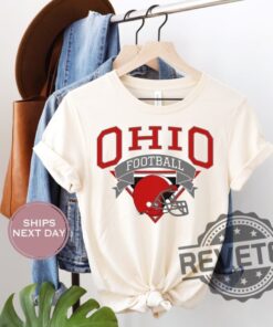 Retro Ohio State Buckeyes Football Shirt Hoodie Sweatshirt Vintage Tee Gifts For Fan Columbus Ohio Tshirt College Shirts Sweater Pullover Unique