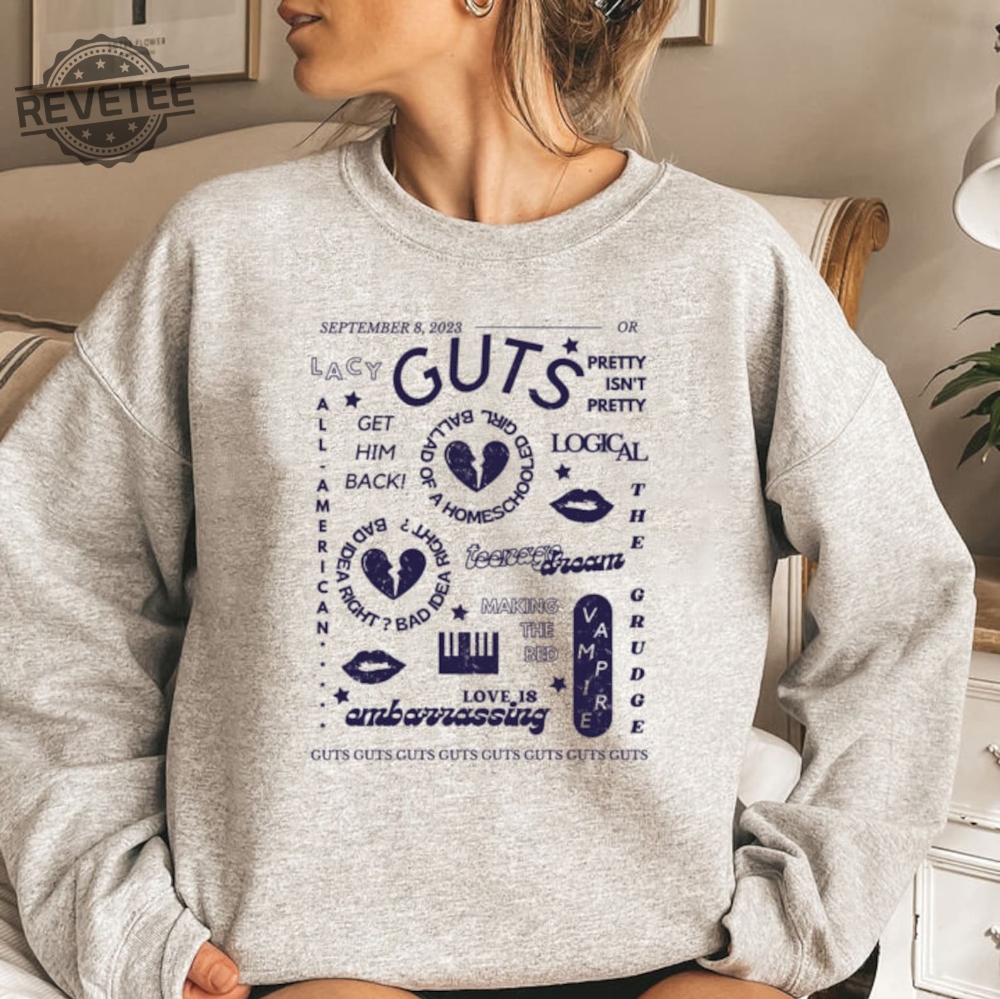 Retro Olivia Rodrigo Guts Sweatshirt Olivia Rodrigo Merch Guts Tour 2024 Shirt Olivia Guts Album Shirt Olivia Rodrigo Guts Shirt Unique Retro Olivia Rodrigo Guts Sweatshirt Olivia Rodrigo Merch Guts Tour 2024 Shirt Olivia Guts Album Shirt Olivia Rodrigo Guts Shirt Unique