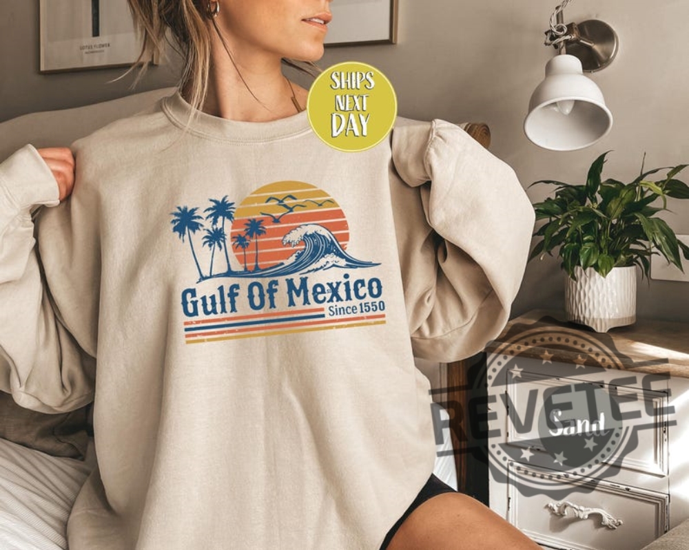Retro Sunset Gulf Of Mexico Since 1550 Hoodie Sweatshirt T Shirt Retro Sunset Gulf Of Mexico Since 1550 Hoodie Sweatshirt T Shirt