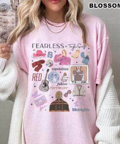 Retro Taylor 90S Style Shirt Eras Tour Shirt Fearless Reputaion Folkmore Red Lover Gift For Fan Ts Swiftie Concert Outfit Ideas For Swiftie Unique
