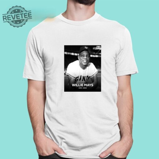 Rip Willie Mays T Shirt Rip Willie Mays San Francisco Giants Shirt