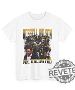 Russell Wilson Mr Unlimited Vtg Retro Y2k Wwe Football Tshirt Hoodie Sweatshirt Nfl Pittsburgh Steelers Tee Shirts Gift For Fan Unique