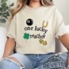 Saint Patricks Day One Lucky Teacher T Shirt With Funny Kanye West And Taylor Swift Retro Design Featuring Lucky Yeezy Reference
