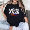 Sean Strickland 2024 A Woman In Every Kitchen A Gun In Every Hand Shirt Sean Strickland 2024 Funny Saying Shirt Gift Tee Unique