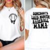 Somebodys Loud Mouth Baseball Mama Shirt Baseball Mama Shirt Baseball Mom Shirt Baseball Sweatshirt Retro Mom Tee Unique