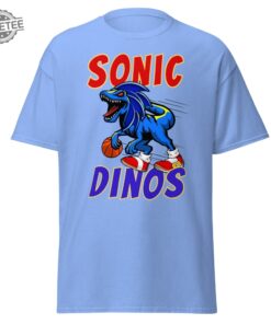 Sonic Dinos Basketball Adult Classic Tee Unique Sonic Dinos Basketball Tee Shirt