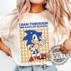 Sonic I Ran Through 100 Days Of School T Shirt Hoodie Sweatshirt Tee Gift For Him Her Unique Crewneck Pullover