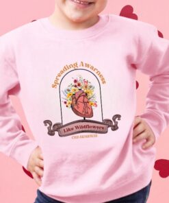 Spreading Awareness Like Wildflowers Tshirt Chd Tshirts Chd Awareness Shirts Chd Floral Chd Shirt Unique