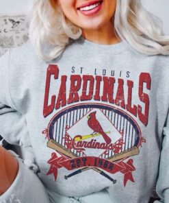 St Louis Baseball Sweatshirt Vintage Style St Louis Baseball Crewneck Sweatshirt St Louis Est 1882 Sweatshirt Game Day
