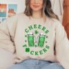 St Patricks Shirt For Men Irish Day Gift Paddys Day Shirt Cheers Fuckers Tee Lucky Tee Shamrock Tee Gift For St. Patricks Day Unique