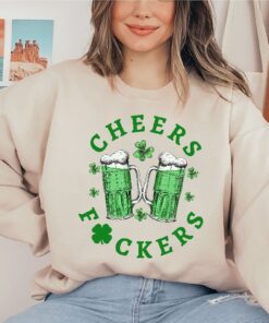 St Patricks Shirt For Men Irish Day Gift Paddys Day Shirtcheers Fuckers Tee Lucky Tee Shamrock Tee Gift For St Patricks Day Unique