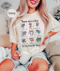 Stitch Christmas These Are A Few Of My Favorite Things Shirt Cute Disney Santa Stitch Christmas Balloon Sweater Wdw Vacation Family Gifts new