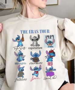 Stitch Eras Tour Sweatshirt Stitch Midnights Sweatshirt Stitch Eras Tour Shirt Disneyland Stitch Shirt Family Vacation Shirt Unique