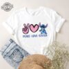 Stitch Shirt Lilo And Stitch Shirt Peace Love And Stitch Disney Shirt Graphic Tee Bleach Shirt Bleached Graphic Tee Unique