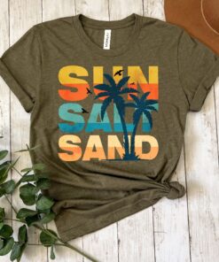 Sun Salt Sand Shirt Summer Vacation Shirt Sun Salt Sand Shirts Funny Summer Tee Summer Vibes Shirt Hello Sunshine Gift Beach Lover Gift