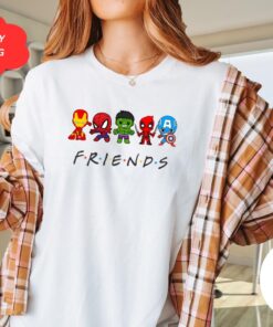Superhero Friends Shirt Cute Avengers Shirts Marvel Avenger Shirt Superhero T Shirt Christmas Shirt Ironman Avengers Friends Shirt Superhero Shirt