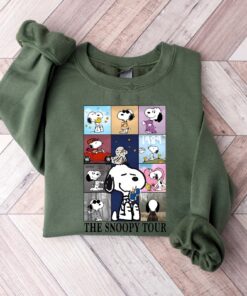 Swift Eras Tour Snoopy Sweatshirt Snoopy Dog Sweater Swiftie Eras Crewneck Lover Midnights Folklore T Shirt The Snoopy Tour Shirt Unique