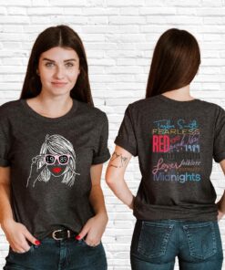 Swiftie Albums T Shirt The Eras Tour Shirt Ts Lover Front Back Shirt Swiftie Fans Outfits Swiftie Merch Tee Taylor The Eras Tour T Shirt Unique