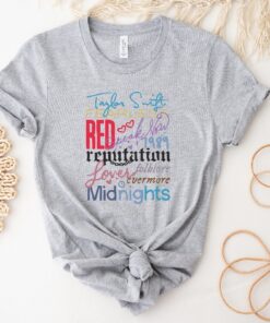 Swiftie Shirt Ts Fans Tee The Eras Tour Shirt New Eras Tour Outfits Ts Lover Shirt Swiftie Albums Shirt Red Midnights 1989 Lover Tee Unique