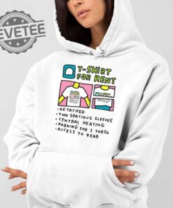 T Shirt For Rent Detached Two Spacious Sleeves Central Heating Shirt Unique