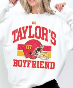 Taylor And Travis Sweatshirt Taylors Boyfriend Sweatshirt Kansas City Crewneck Football Era Sweatshirt Taylor Fan Vintage Game Day Shirt Unique
