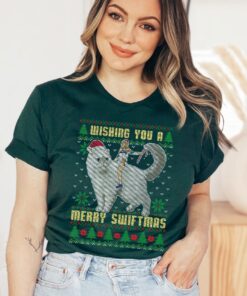 Taylor Swift Ugly Christmas Sweater Wishing You Have A Merry Swiftmas Sweatshirt Taylor Santa Hoodie Eras Tour Merch unique