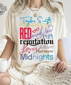 Taylor The Eras Tour 2023 Shirt Vintage Taylor Album Logo 2023 Shirt Swiftie Merch Vintage The Eras Tour 2023 Midnights Concert Fan Shirt Unique