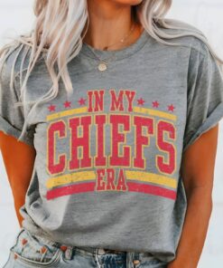 Taylors Boyfriend Shirt In My Chiefs Era Shirt Chiefs Fan Tee Kansas City Fan Shirt Football Team Shirt Go Taylors Boyfriend Unique