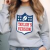 Taylors Version Football Sweatshirt Taylor Swift Football Shirt Taylor Version Shirt Taylor Game Day Shirt Football Swiftie Shirt Unique