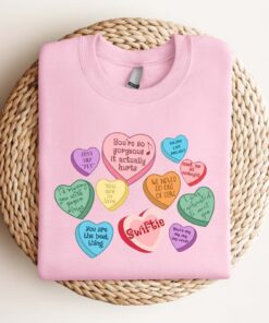 Taylors Version Sweatshirt Candy Hearts Shirt Swiftie Fan Gift Hoodie Taylor Valentine Long Sleeve Unique