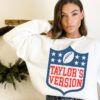 Tays Version Football Shirt Go Taylors Boyfriend Sweatshirt Funny Football Taylor Swift Super Bowl Party Taylor Swift Super Bowl Shirt Unique