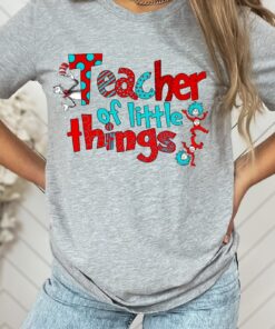 Teacher Of Little Things Shirt Gift For Teacher Cat In Hat Shirt Teacher National Read Across America Shirt Reading Lover Shirt Unique