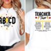Teacher Shirt Abcd Teacher Tour Shirt Back To School Shirt End Of School Year Shirt Trendy T Shirt Kindergarten Teacher Shirt Unique