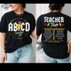Teacher Shirt Abcd Teacher Tour Shirt Back To School Shirt End Of Year Shirt Kindergarten Teacher Shirt Elementary School Unique