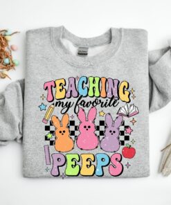 Teaching My Favorite Peeps Shirt Easter Shirt Teacher Shirt Easter Teacher Shirt Teacher T Shirt Easter Day Unique