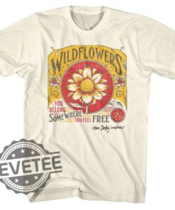 Tom Petty Wildflowers Natural T Shirt Hoodie Sweatshirt Tee Gift For Fan Crewneck New