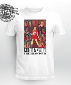 Travis Kelce And Taylor Swift The Eras Tour Tshirt Kansas City Chiefs Game Today Taylor Swift At Game Today Taylor Swift Chiefs Game Unique